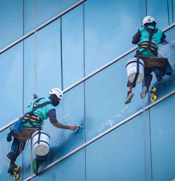 External Cleaning of Glass Façade Service